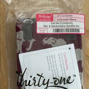 Call me crossbody safari weave print